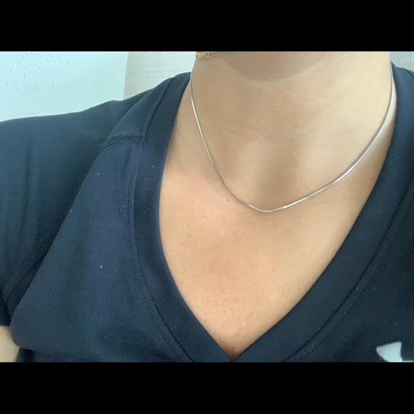 🌞SOLD🌞 14k white gold 16” chain - Picture 2 of 3